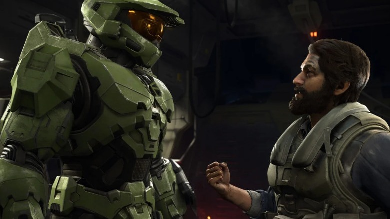 Master Chief discussion with bearded guy