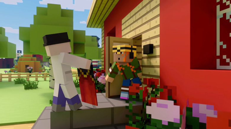 Minecraft man selling cape