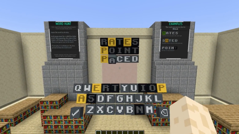 Wordle in Minecraft