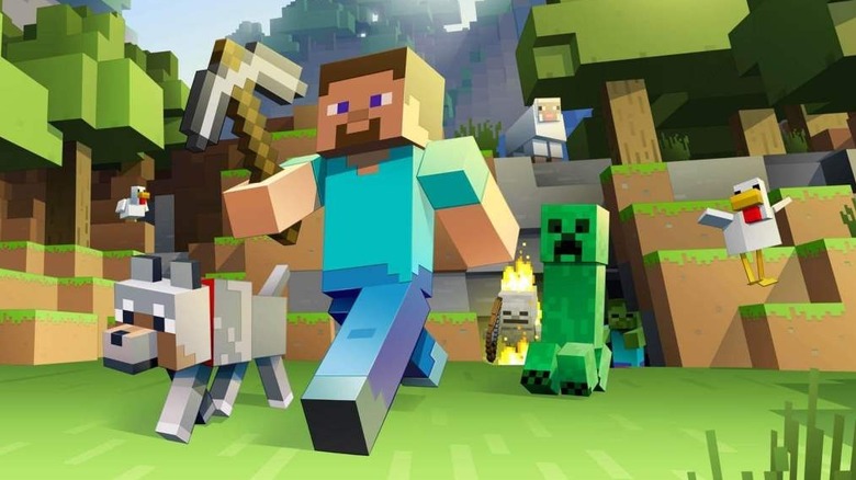 Steve with pickaxe