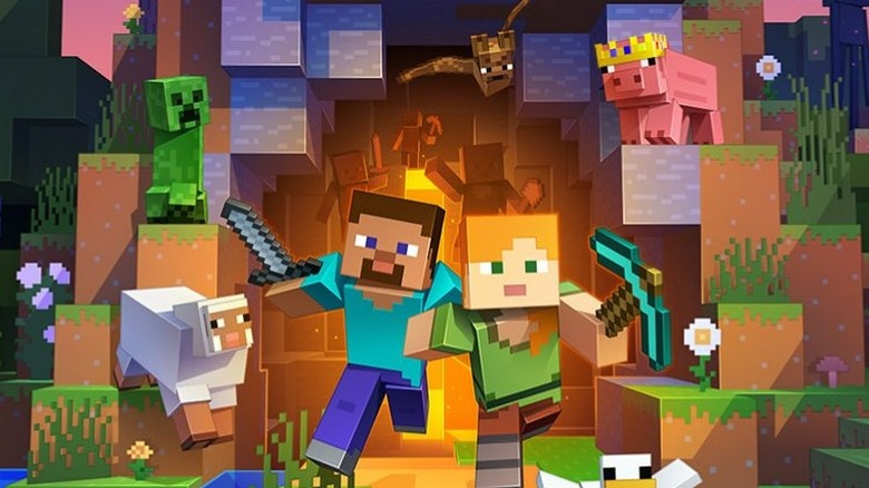 Minecraft launch screen