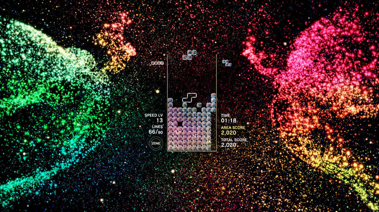 Tetris Effect: Connected single player level