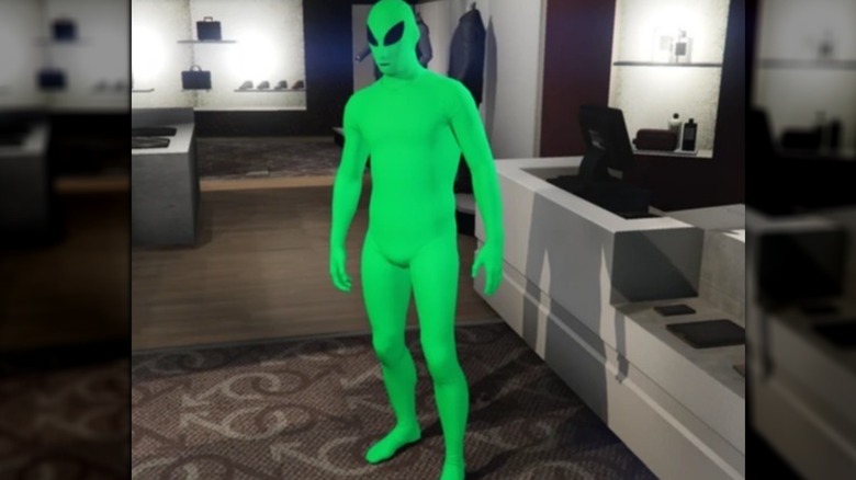 green alien costume gta 