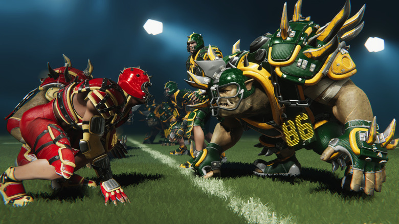 Mutant Football League 2 character face-off