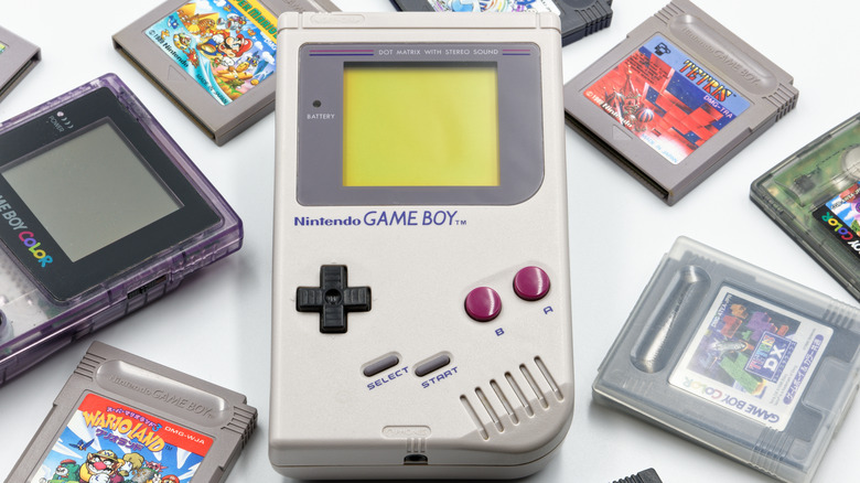 Game Boy with games