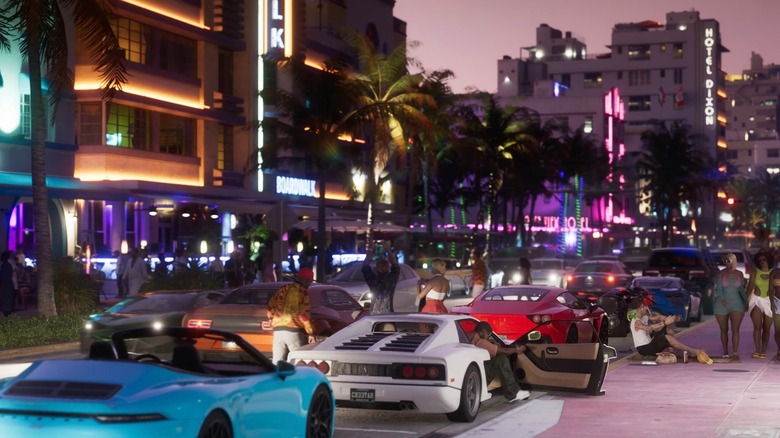 Busy Vice City street