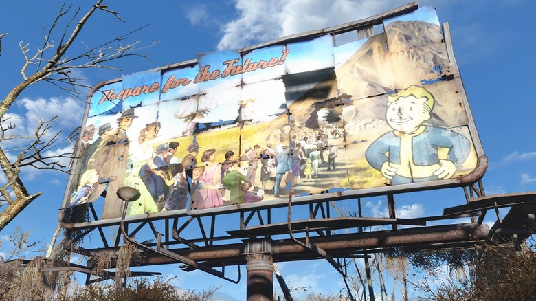 Fallout 4 wasteland Vault billboard