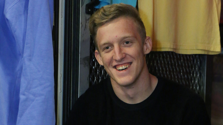 Tfue interview merch room