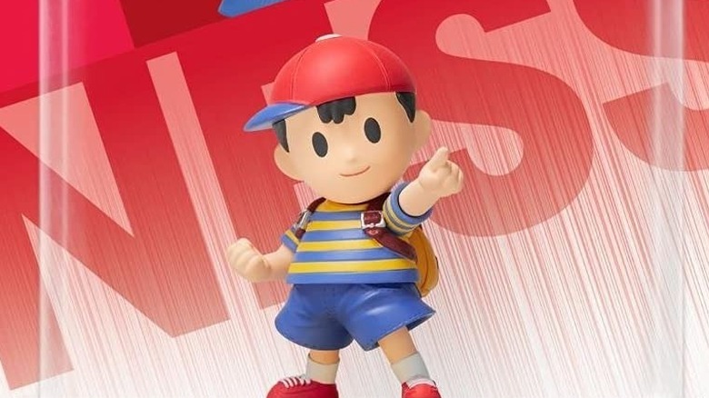 Ness amiibo pointing