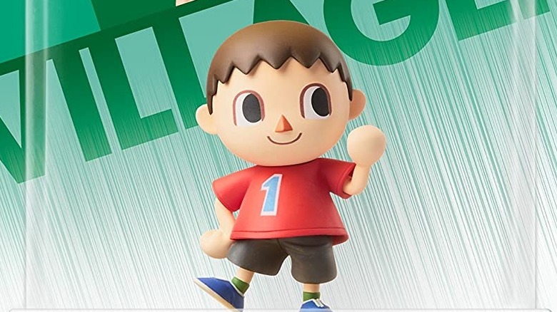 Villager amiibo posing