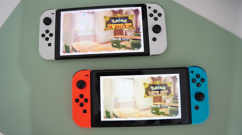 Nintendo Switch playing Pokémon