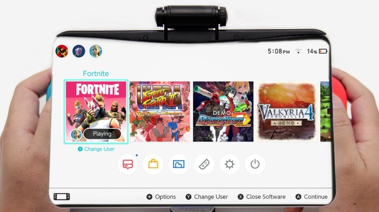 A screen magnifier for Nintendo Switch