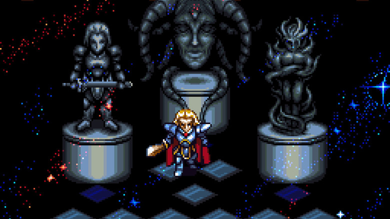 Illusion of Gaia Dark Space transformation statues