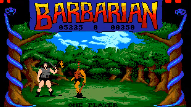 A screenshot of a decapitation from Barbarian: the Ultimate Warrior