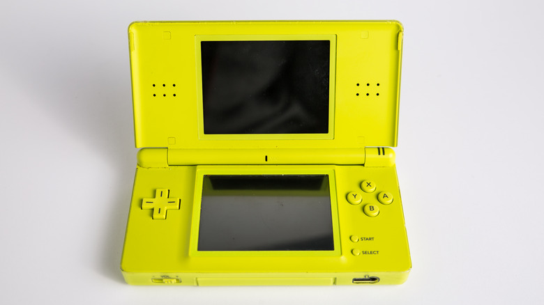 Nintendo DS console yellow