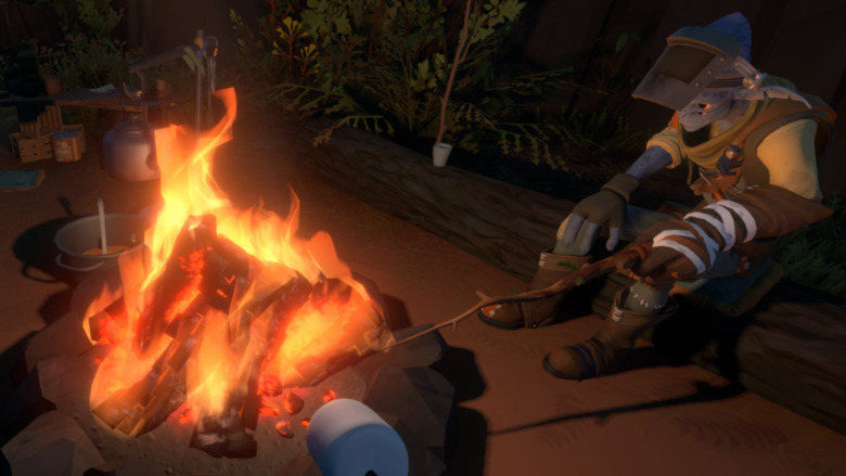 Outer Wilds roasting marshmallows