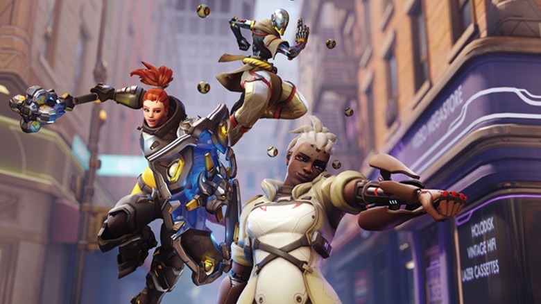Overwatch 2 characters posing in battle
