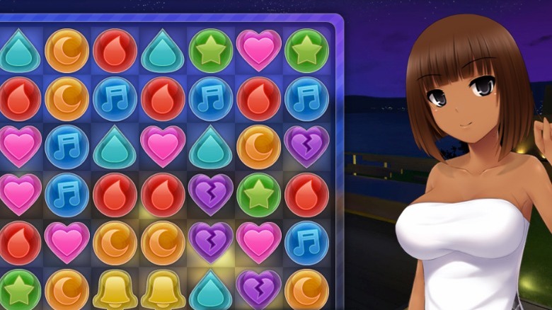 Puzzle gameplay in HuniePop