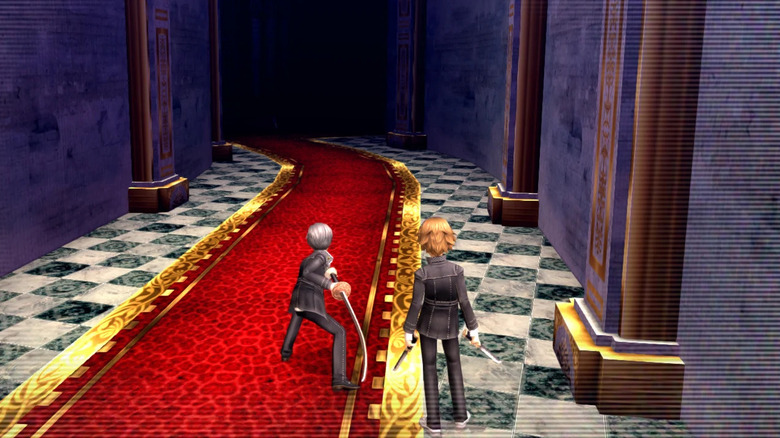 Persona 4 Golden Castle Dungeon hallway