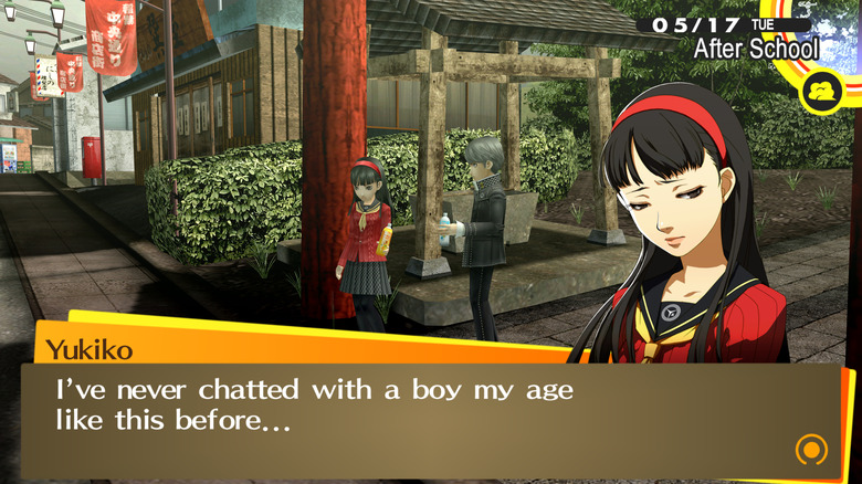 Persona 4 Golden Yukiko Conversation