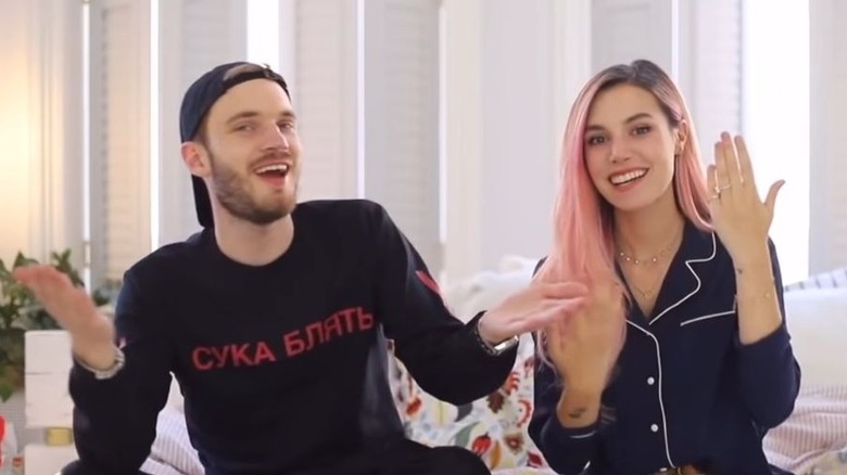 PewDiePie and Marzia Bisognin