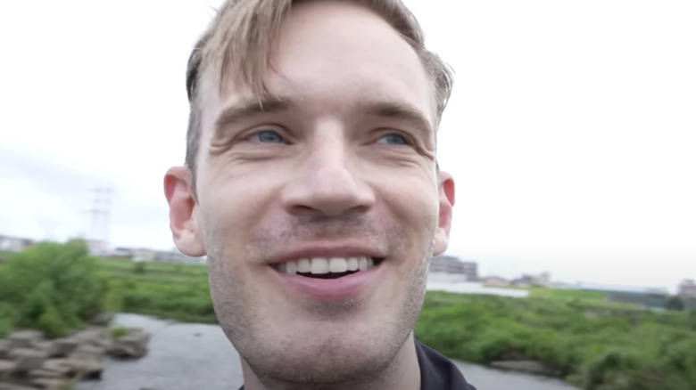 PewDiePie smiling Japan