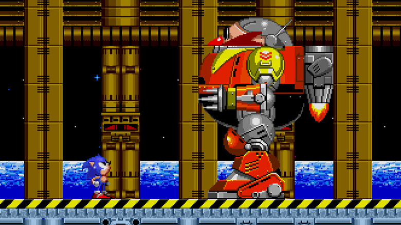 Sonic 2 Sonic and Eggman robot