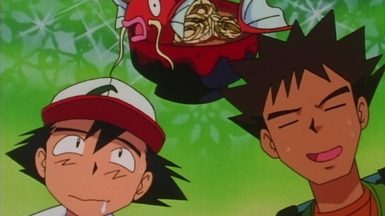 Ash and Brock dream of eating some kind of Magikarp soup