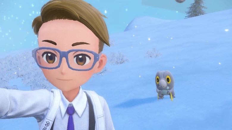 Selfie with Frigibax in the snow