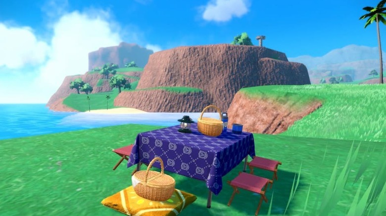 Picnic on cliff