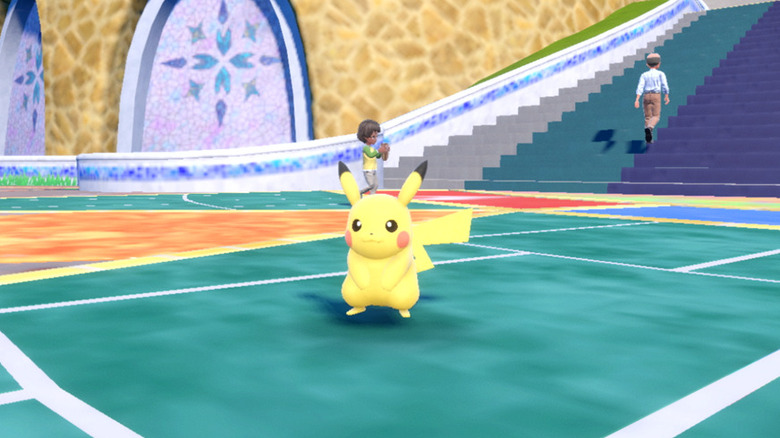 Pikachu in city