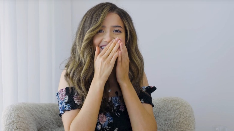 Pokimane laughing