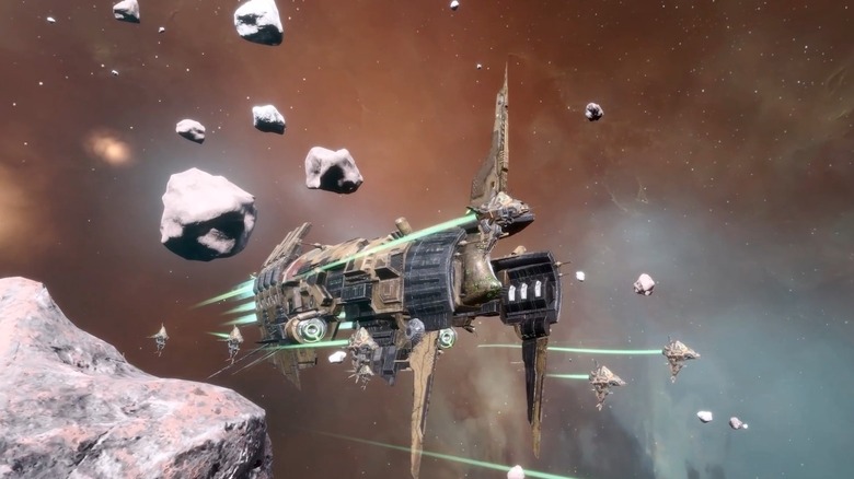 Screenshot from a trailer for Space Nation Online