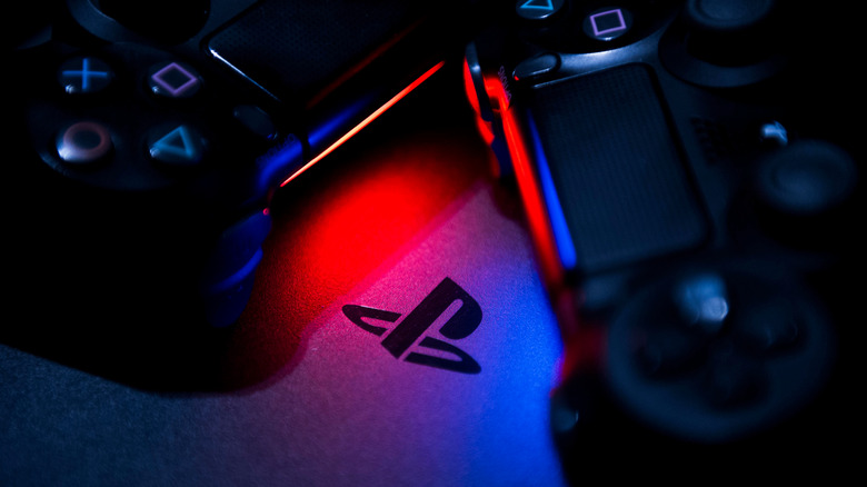 PS4 and controllers artsy photo