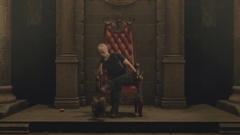 Leon posing in chair
