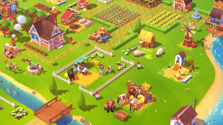 Farmville animals on farm