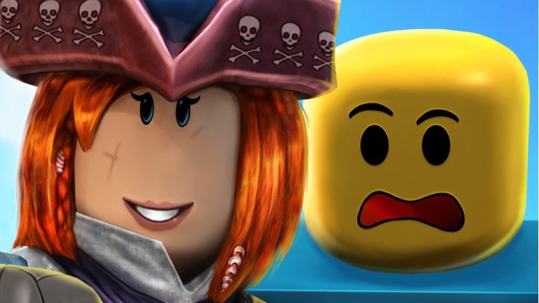 Roblox characters smiling at camera