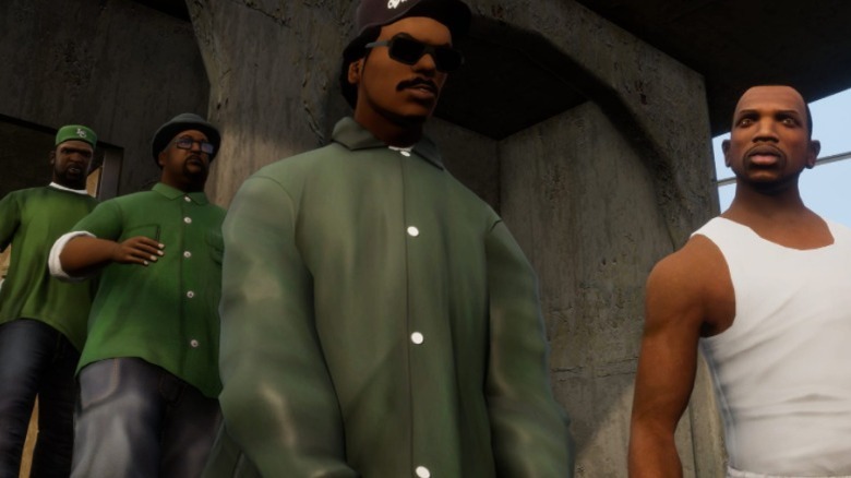 San Andreas gang walking