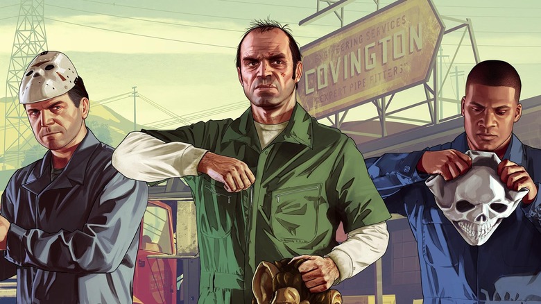 Main trio of Grand Theft Auto 5
