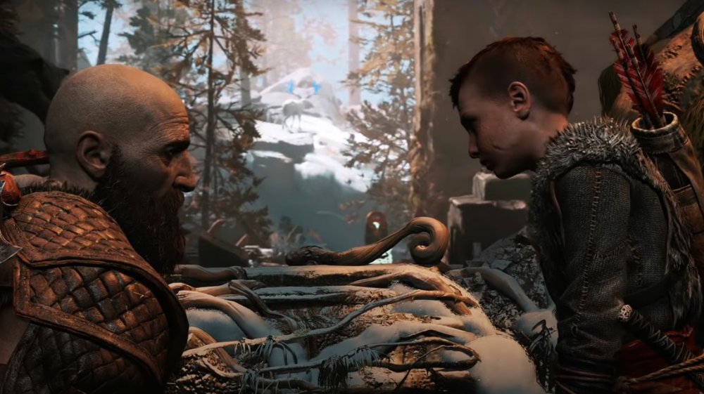 gow 4 kratos and atreus