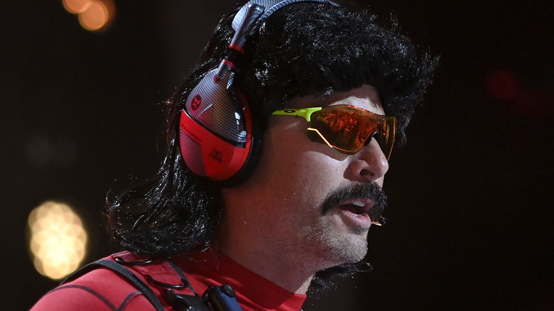 Dr Disrespect in costume with headset 