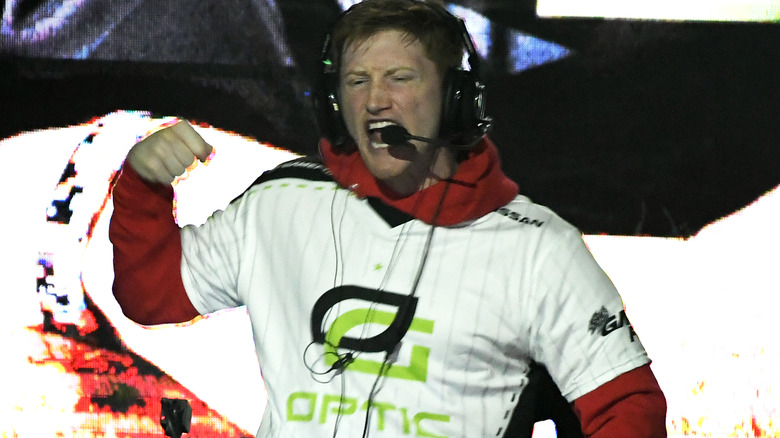 Scump celebrating after Call of Duty match