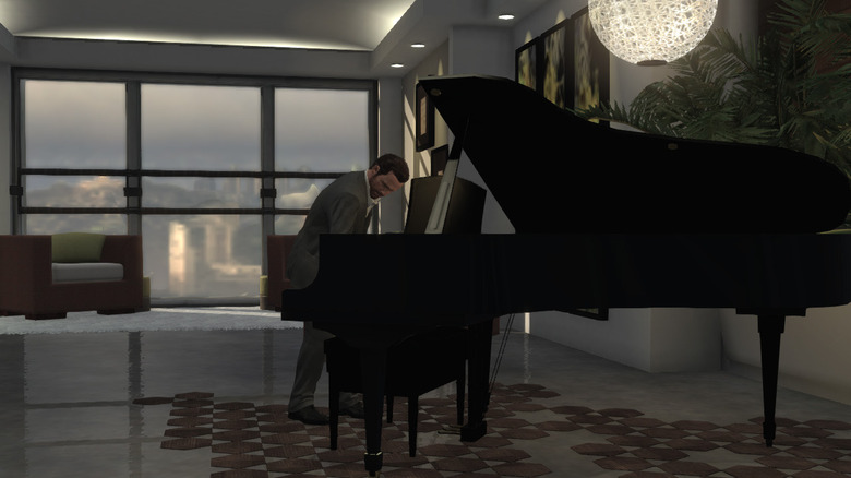 Max Payne 3 playing piano