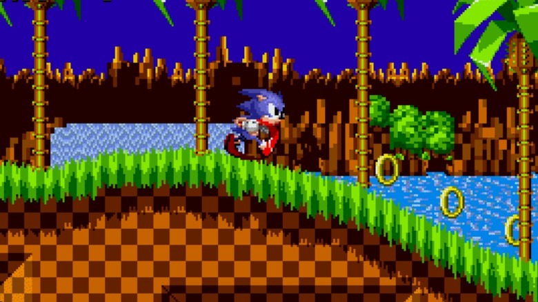 Sonic running in Green Hill Zone