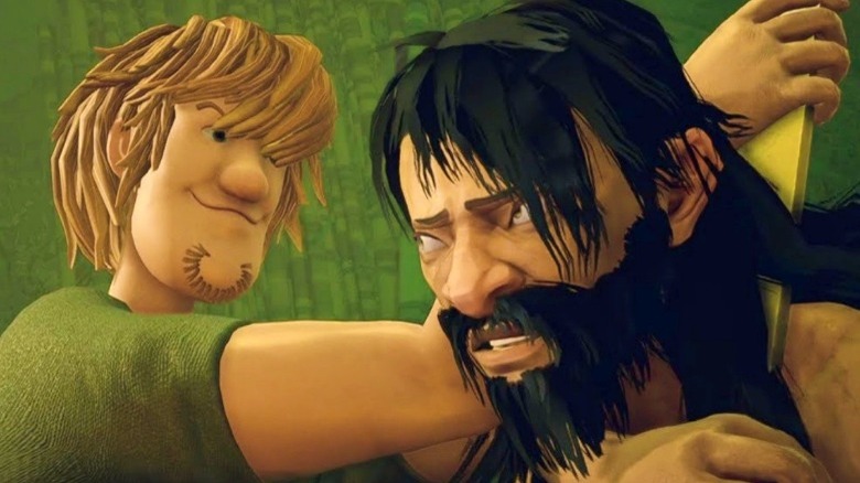 Shaggy beheading the Botanist