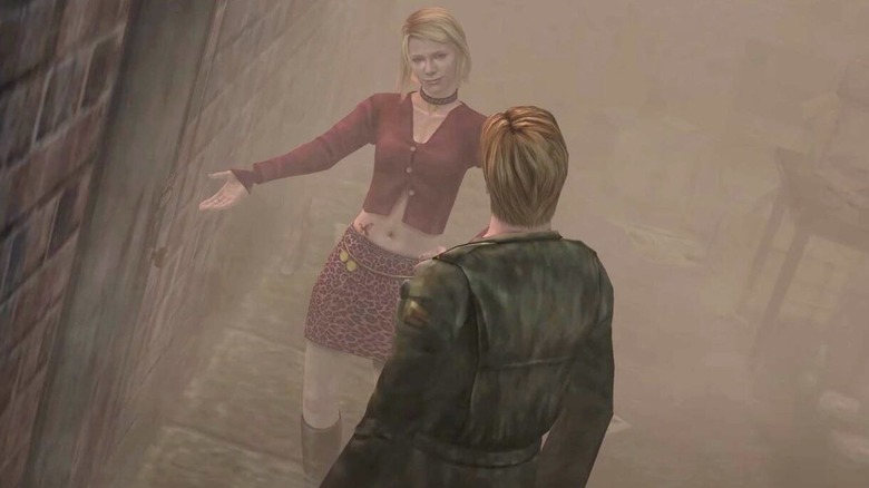 Silent Hill cutscene man and woman talking