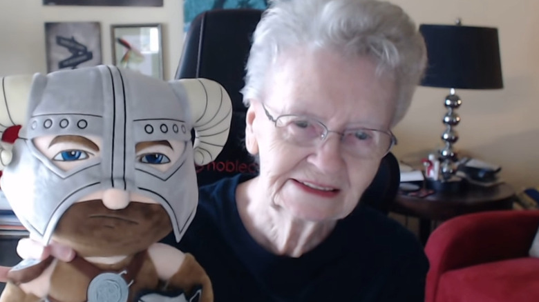 Skyrim Grandma with Skyrim doll