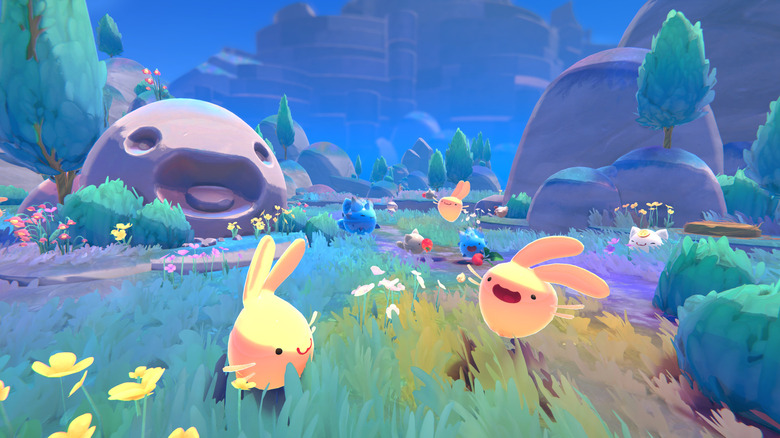 Slime Rancher 2 slimes in field