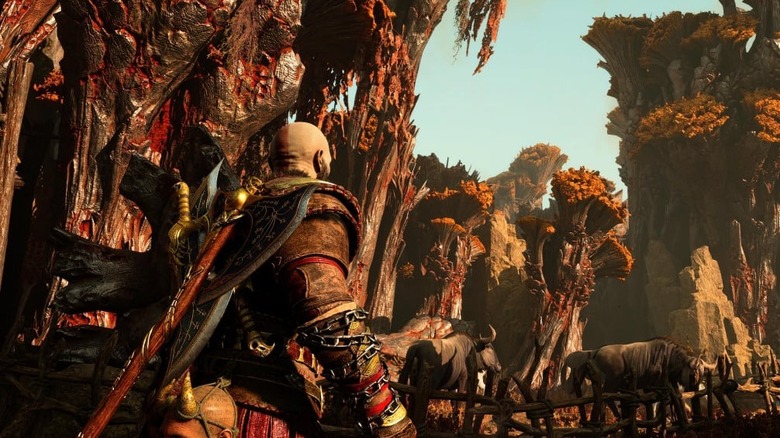God of War Ragnarök Kratos in Jotunheim