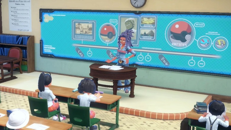 Pokemon Scarlet and Violet History Class Easter Egg